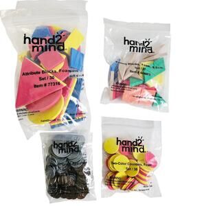 Hand 2 Mind Educational Tool Kits Colorful Foam Blocks & Counters Money Match